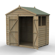 Forest 4LIFE Apex Shed 7x5 - Double Door - 2 Window