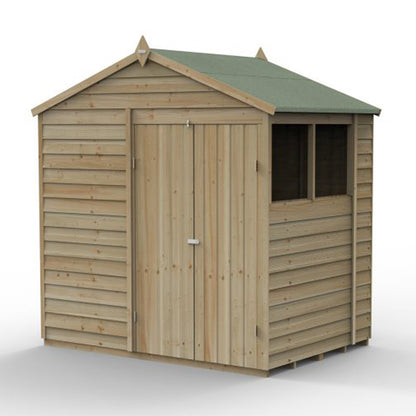 Forest 4LIFE Apex Shed 7x5 - Double Door - 2 Window
