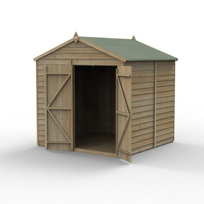 Forest 4LIFE Apex Shed 7x7 - Double Door - No Window