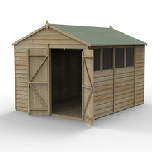 Forest 4LIFE Apex Shed 8x10 - Double Door - 4 Window
