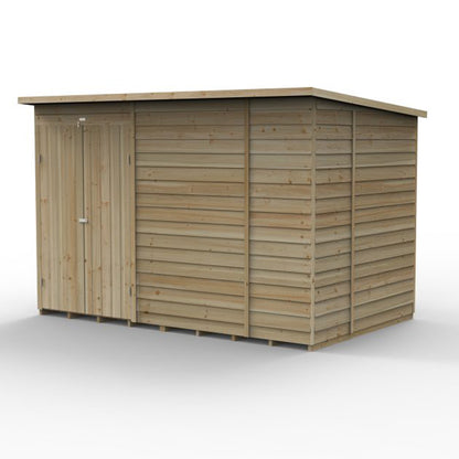 Forest 4LIFE Pent Shed 10x6 - Single Door - No Windows