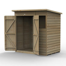 Forest 4LIFE Pent Shed 6x4 - 1 Window - 1 Window - Double Door