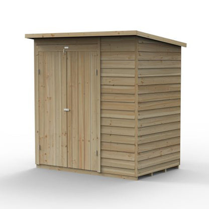 Forest 4LIFE Pent Shed 6x4 - No Windows - Double Door