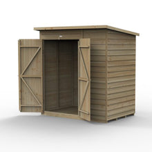 Forest 4LIFE Pent Shed 6x4 - No Windows - Double Door