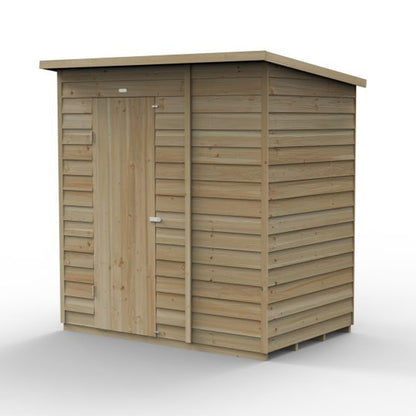 Forest 4LIFE Pent Shed 6x4 - Single Door - No Windows