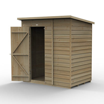 Forest 4LIFE Pent Shed 6x4 - Single Door - No Windows