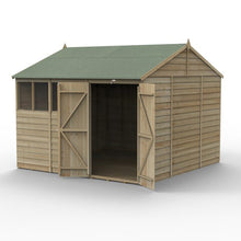 Forest 4LIFE Pent Shed 8x6 - 2 Windows - Double Door