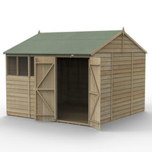 Forest 4LIFE Reverse Apex Shed 10x10 - Double Door - 4 Windows