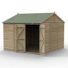 Forest 4LIFE Reverse Apex Shed 10x10 - Double Door - No Windows