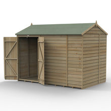 Forest 4LIFE Reverse Apex Shed 10x6 - Double Door - No Windows