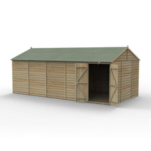 Forest 4LIFE Reverse Apex Shed 20x10 - Double Door - No Windows