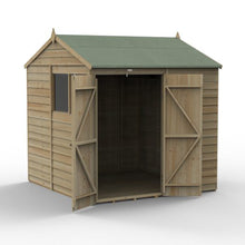 Forest 4LIFE Reverse Apex Shed 7x7 - Double Door - 2 Windows