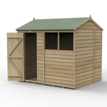 Forest 4LIFE Reverse Apex Shed 8x6 - Single Door - 2 Windows