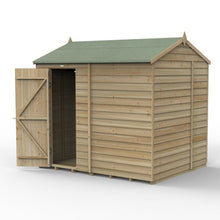 Forest 4LIFE Reverse Apex Shed 8x6 - Single Door - No Windows