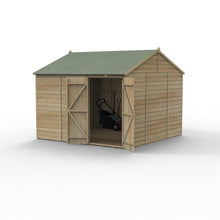 Forest Beckwood 10x10 Reverse Apex Shed - No Windows - Double Door