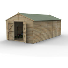 Forest Beckwood 10x20 Apex Shed - No Windows - Double Door
