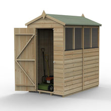 Forest Beckwood 4x6 Apex Shed - 4 Window