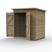 Forest Beckwood 6x4 Pent Shed - No Windows - Double Door