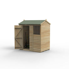 Forest Beckwood 6x4 Reverse Apex Shed - 1 Window