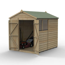 Forest Beckwood 6x8 Apex Shed - 2 Windows - Double Door