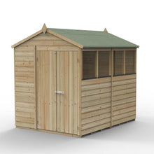 Forest Beckwood 6x8 Apex Shed - 4 Windows - Double Door