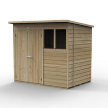 Forest Beckwood 7x5 Pent Shed - 2 Windows - Double Door