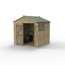 Forest Beckwood 7x7 Reverse Apex Shed - 2 Windows - Double Door