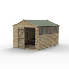 Forest Beckwood 8x12 Apex Shed - 6 Windows - Double Door