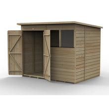 Forest Beckwood 8x6 Pent Shed - 2 Windows - Double Door