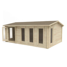Forest Blakedown 6.0m x 4.0m Log Cabin - Apex Roof, Double Glazed with Polyester Felt