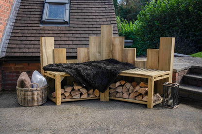 Forest Curved Firepit Benches- Pack of 2