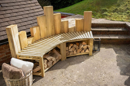 Forest Curved Firepit Benches- Pack of 2