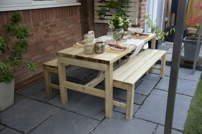 Forest Dining Table and Bench Set