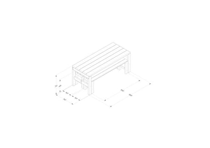 Forest Dining Table and Bench Set