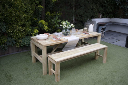 Forest Dining Table and Bench Set