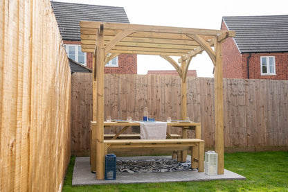 Forest Dining Table and Bench Set