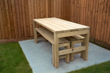 Forest Dining Table and Bench Set