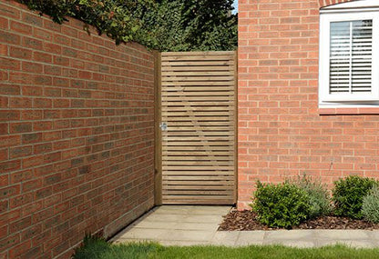 Forest Double Slatted Gate 6ft (1.83m high)
