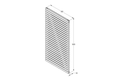 Forest Double Slatted Gate 6ft (1.83m high)