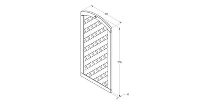 Forest Europa Dome Gate 6ft (1.83m high)