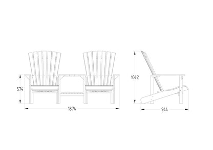 Forest Florida Love Seat