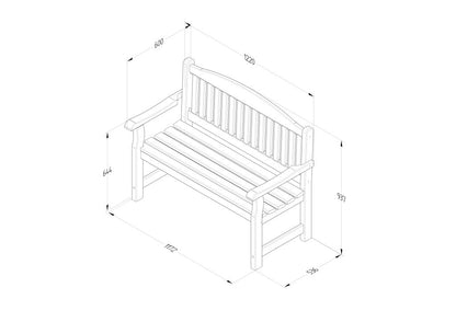 Forest Harvington 4ft Bench