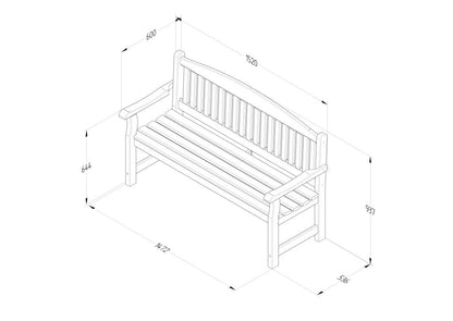Forest Harvington 5ft Bench