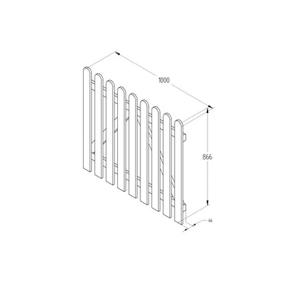Forest Heavy Duty Pale Gate 3ft (0.90m high)
