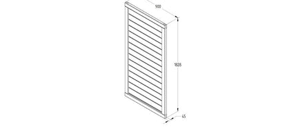 Forest Horizontal Tongue & Groove Gate 6ft (1.83m high)