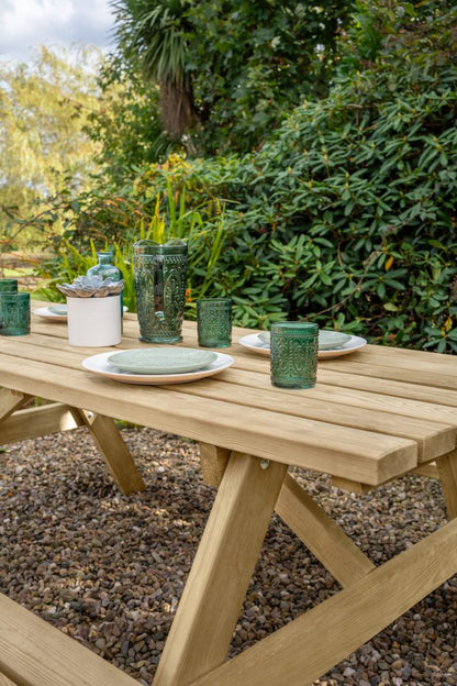 Forest Rectangular Picnic Table - Large