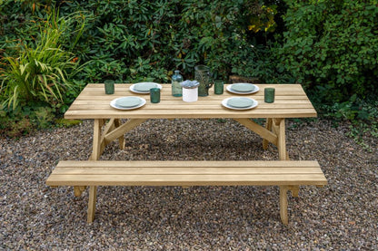Forest Rectangular Picnic Table - Large