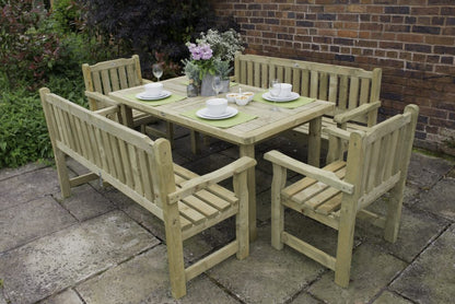 Forest Rosedene Set 2- Table, Benches and Chairs