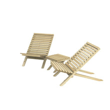 Forest Slatted Chair and Table Set
