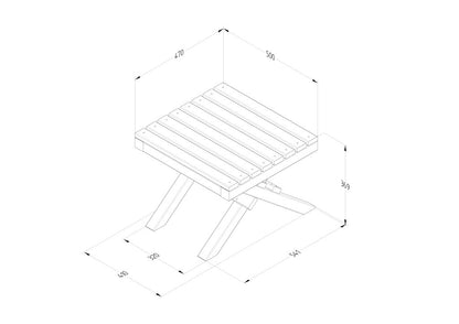 Forest Slatted Table